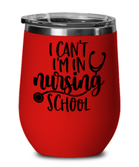 Thumbnail for fun wine mug-I'm In Nursing School-wine cup
