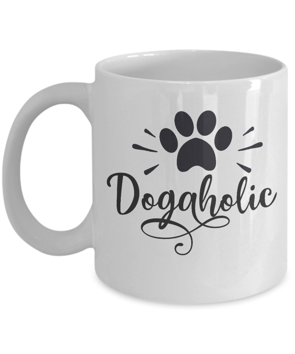 Funny Mug-Dogaholic-Dog Lover Mug