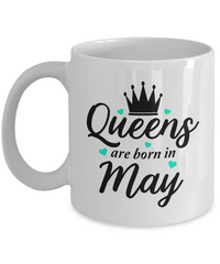 Thumbnail for Fun Birthday Mug-Queens are Born in May v2