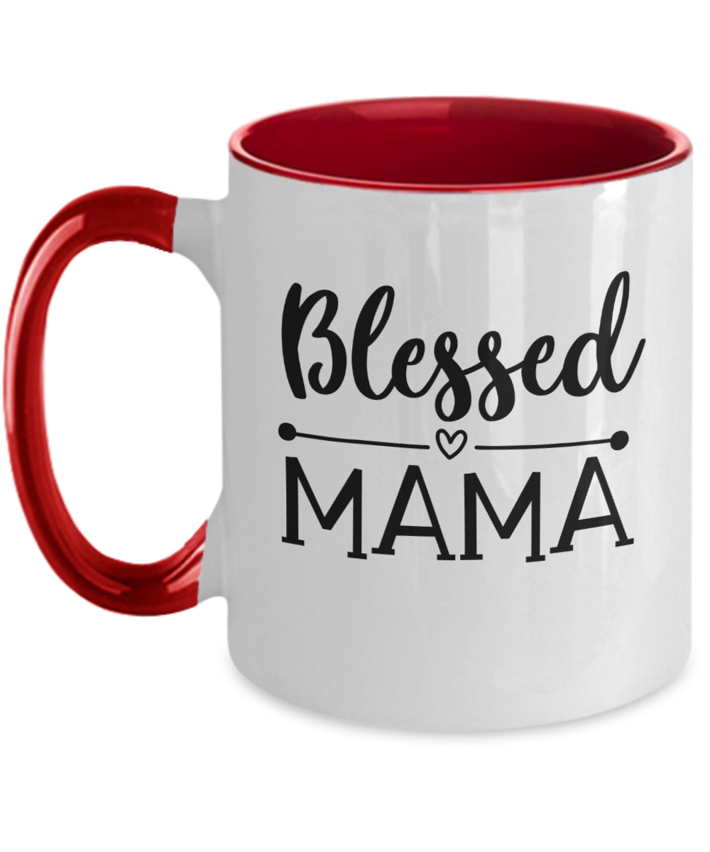 Funny Mother Mug-Blessed Mama-Coffee Cup