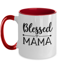Thumbnail for Funny Mother Mug-Blessed Mama-Coffee Cup