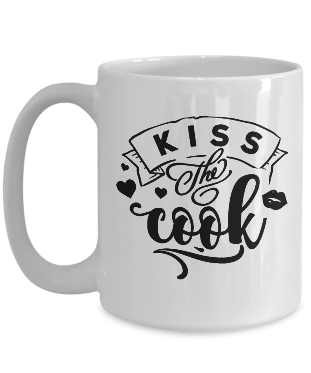 funny Mug-Kiss the Cook-Coffee Cup