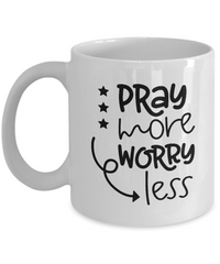 Thumbnail for Faith mug-Pray More Worry Less