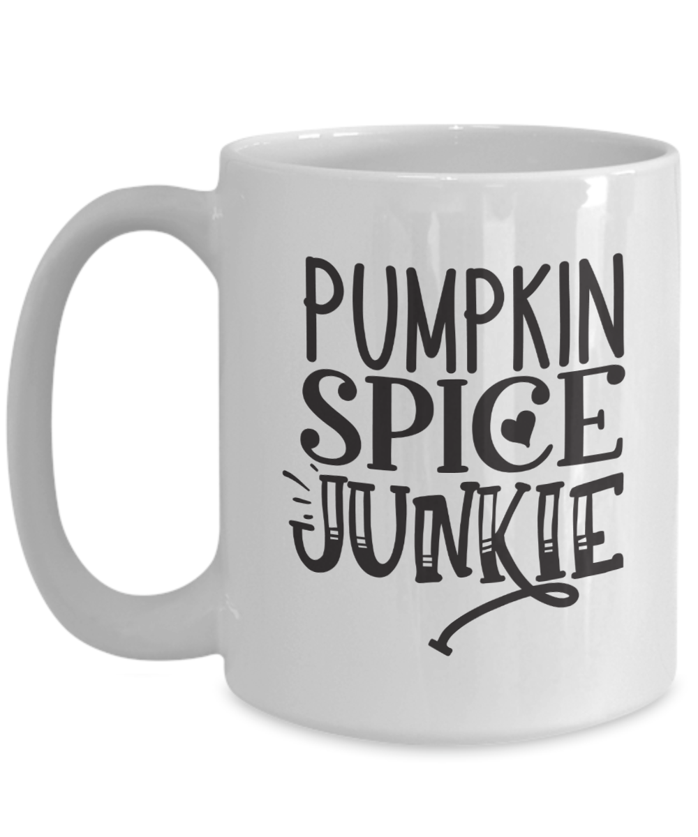 Funny Fall Mug-Pumpkin Spice Junkie-Coffee Cup