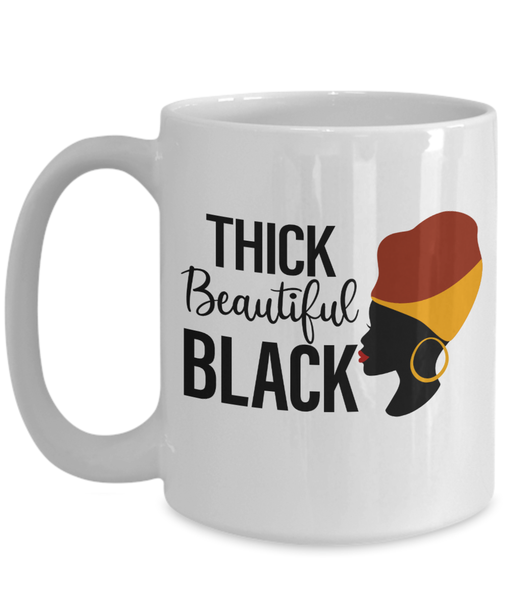 Thick Beautiful Black Mug
