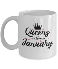 Thumbnail for Fun Birthday Mug-Queens are Born in January v2