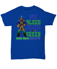 Thumbnail for South Shore - We Bleed Blue and Green-tee 2 side