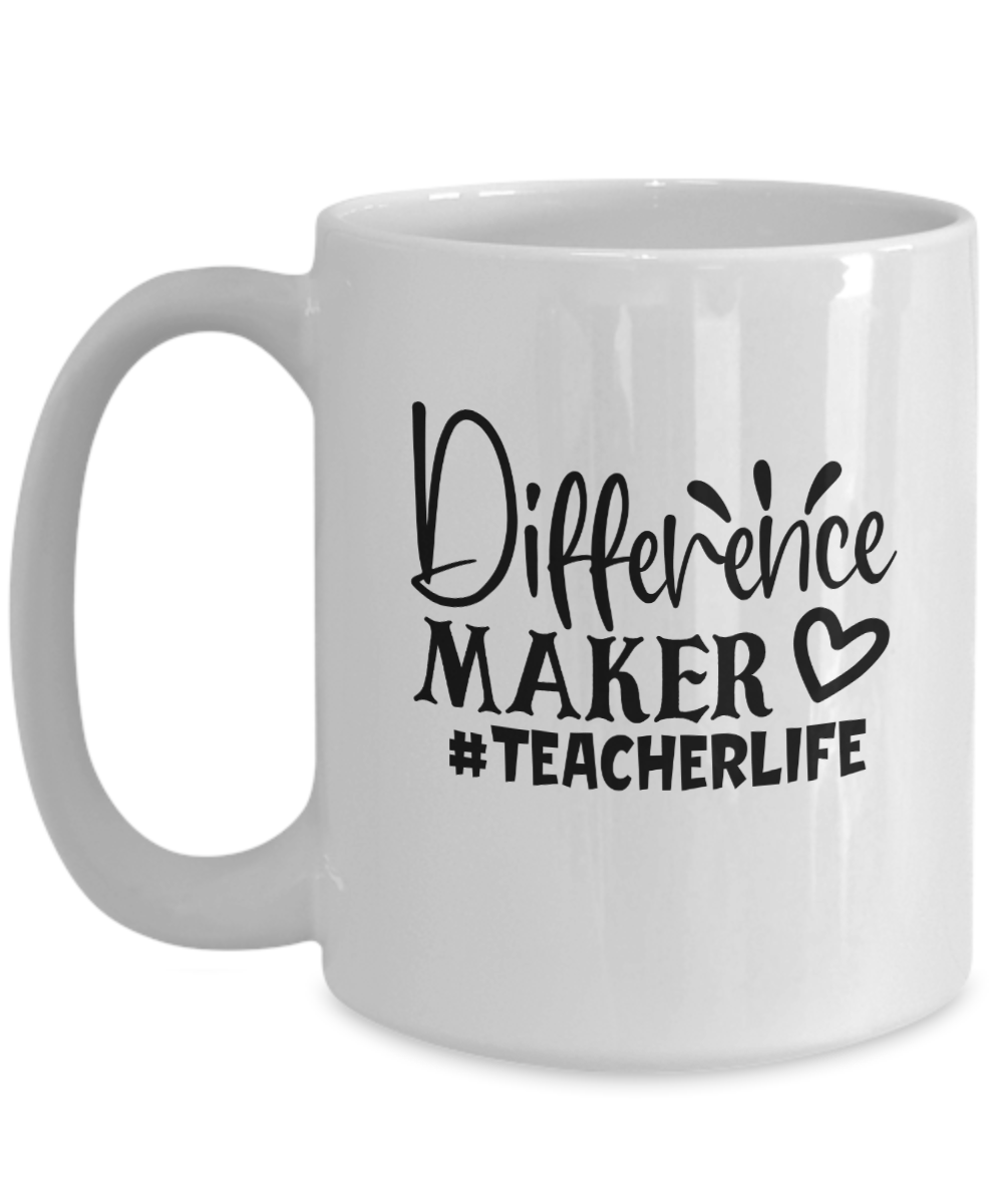 Teacher Coffee Cup-Difference Maker-Teacher Coffee Mug