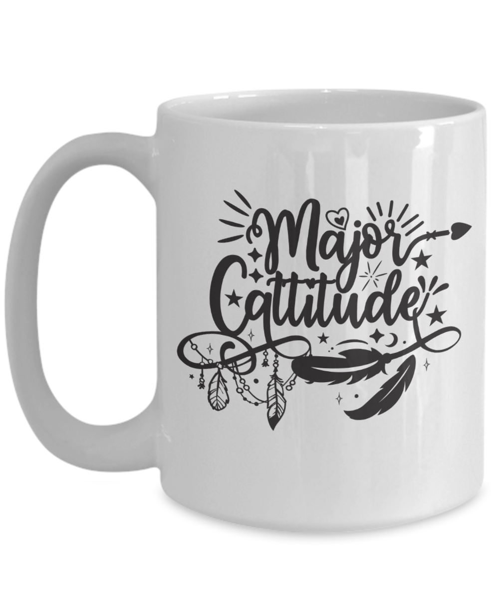 Major Cattitude-Fun Cat Coffee Mug
