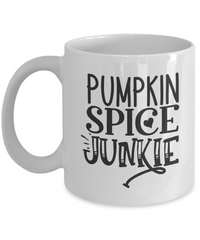 Thumbnail for Funny Fall Mug-Pumpkin Spice Junkie-Coffee Cup