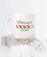 Thumbnail for Funny Mug, Christmas spirit loading, Fun Coffee Cup`