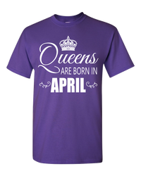 Thumbnail for Queens are born in April_T-Shirt_840 - JaZazzy 