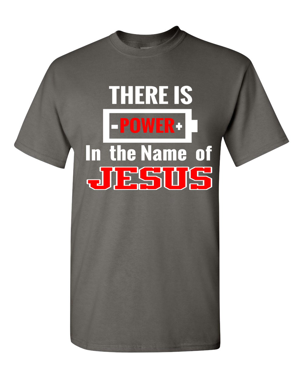Unisex T-Shirt-There is Power in the Name of Jesus-Blue - JaZazzy 