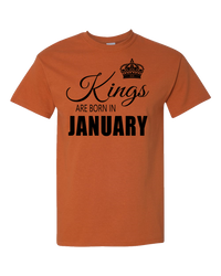 Thumbnail for Kings are born in January_T-Shirt_ 840 - JaZazzy 