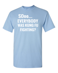 Thumbnail for Adult Unisex T-Shirt_SOoo-Everybody Was Kung Fu Fighting?-Black - JaZazzy 