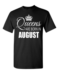Thumbnail for Queens are born in August_T-Shirt 840 - JaZazzy 