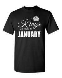 Thumbnail for Kings are born in January_T-Shirt_ 840 - JaZazzy 