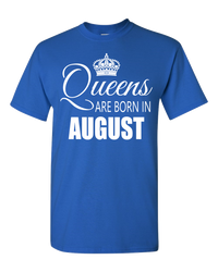 Thumbnail for Queens are born in August_T-Shirt 840 - JaZazzy 