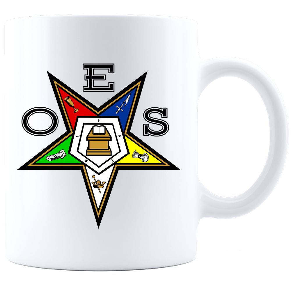 OES Star Coffee Mug - White - JaZazzy 