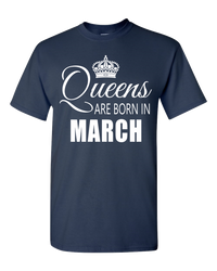 Thumbnail for Queens are born in March_T-Shirt_840 - JaZazzy 