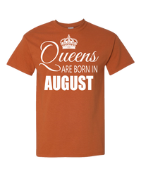 Thumbnail for Queens are born in August_T-Shirt 840 - JaZazzy 