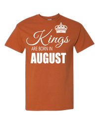 Thumbnail for Kings are born in August_T-Shirt_840 - JaZazzy 