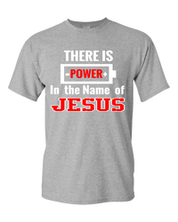 Thumbnail for Unisex T-Shirt-There is Power in the Name of Jesus-Blue - JaZazzy 