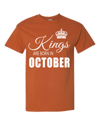 Thumbnail for Kings are born in October_T-Shirt_840 - JaZazzy 