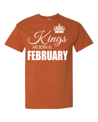 Thumbnail for Kings are born in February_T-Shirt_840 - JaZazzy 