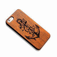 Thumbnail for 7 Plus Retro Real Wood Phone Cases For Iphone 7 7 Plus Case High Quality Durable Carving Skull Embossed Wooden + PC Cover Shell - JaZazzy 