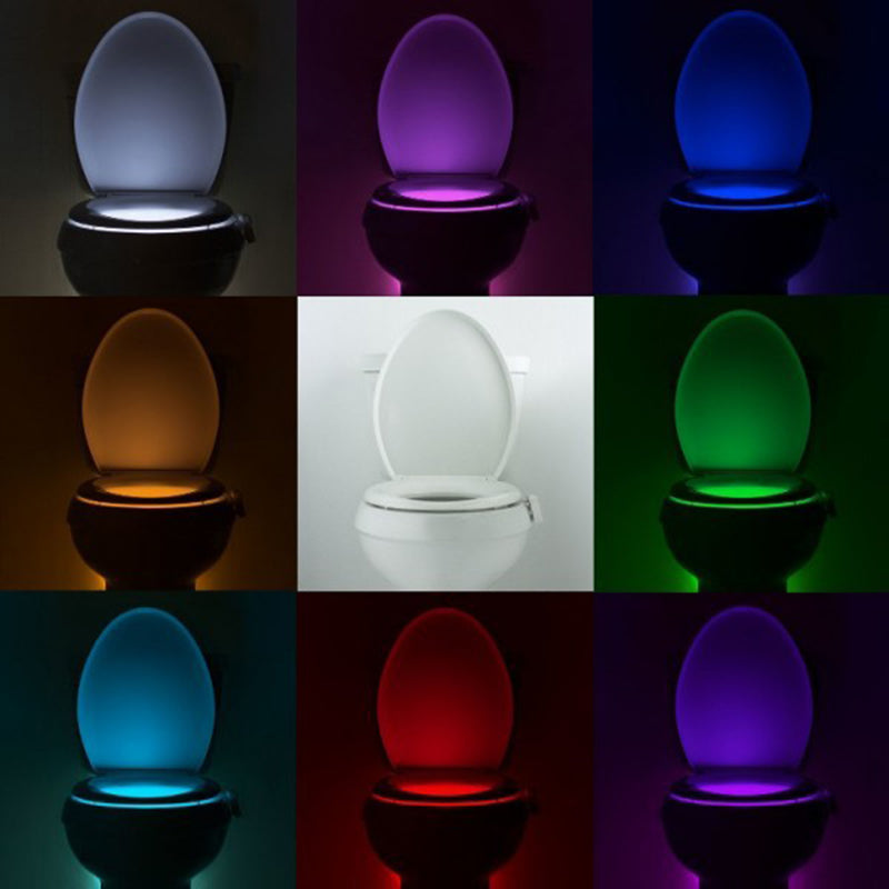 Litwodz10 lights & lighting kitchen fixtures 8 Color Changing Bathroom Motion Bowl Toilet Night light Seat Sensor novelty lights - JaZazzy 