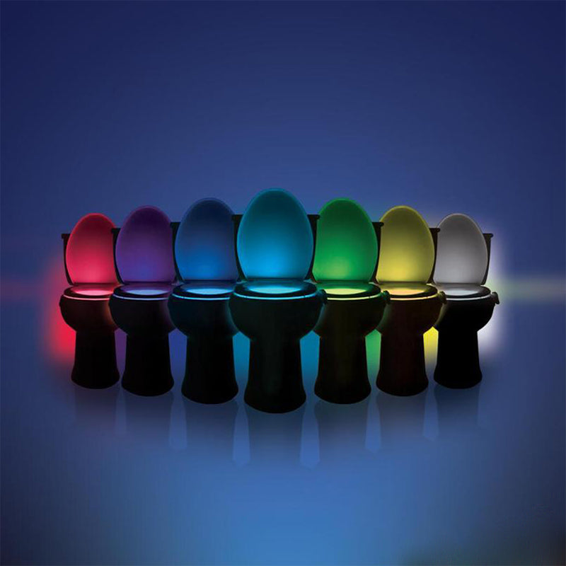 Litwodz10 lights & lighting kitchen fixtures 8 Color Changing Bathroom Motion Bowl Toilet Night light Seat Sensor novelty lights - JaZazzy 