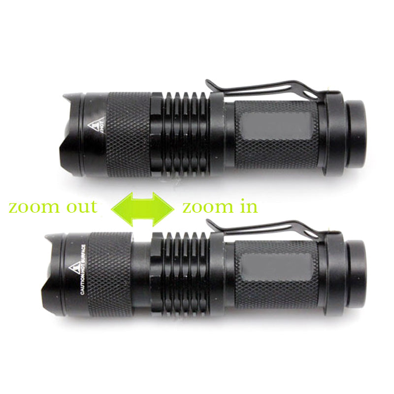 Mini penlight LED Flashlight Torch White light & UV Light Waterproof 3 Modes zoomable Adjustable Focus Lantern Portable Light - JaZazzy 